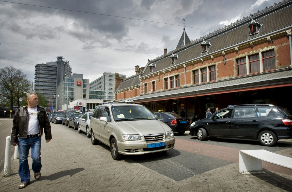 taxi, Amsterdam, Centraal Station, taxistandplaats