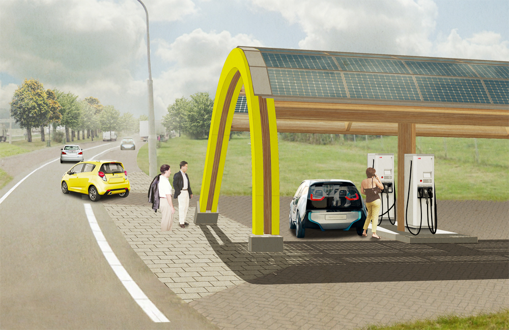 Fastned, snellaadstation, elektrische auto, opladen