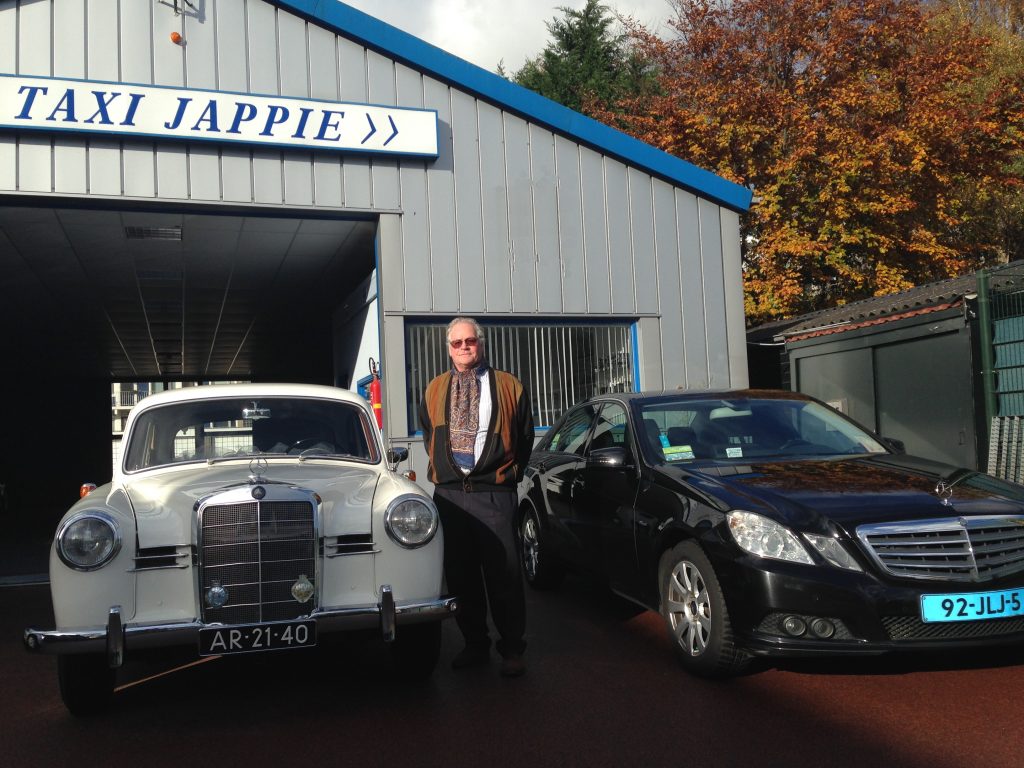 Taxi Jappie, Jap Sweijen, taxibedrijf, Mercedes 190 Ponton uit 1958