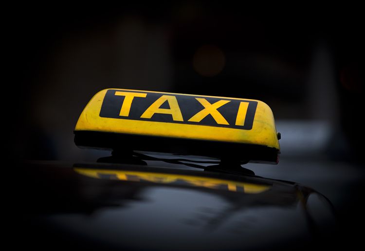 taxibord, taxi, daklicht