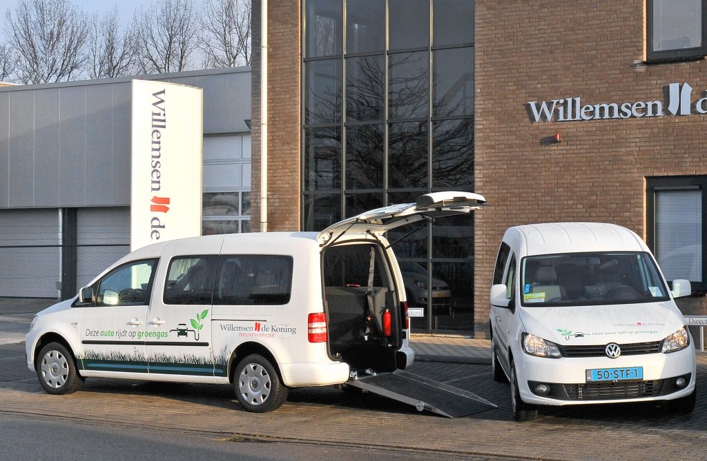 Groengas, voertuig, Willemsen, de Koning, CNG, taxi, taxibedrijf