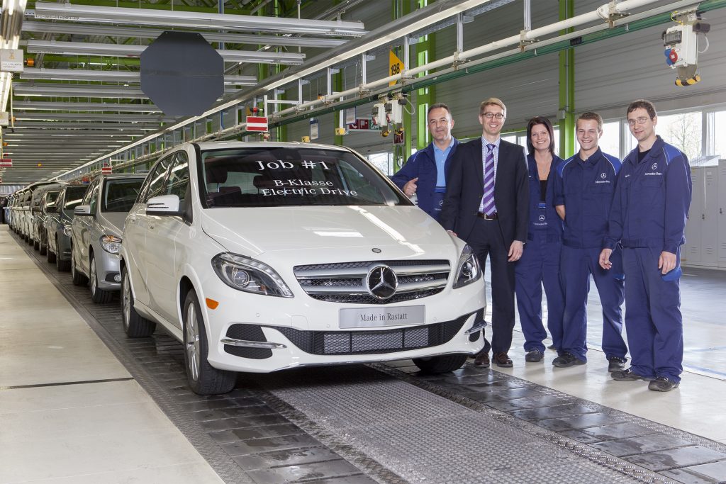 B-Klasse, Electric Drive in Rastatt, elektrische taxi, Mercedes-Benz