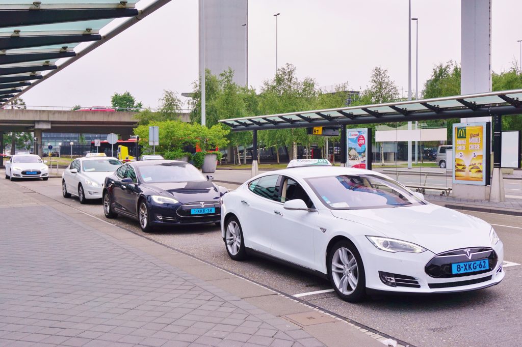 Taxi's op Schiphol